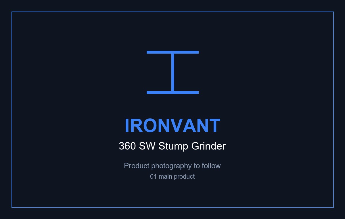 IronVant 360 SW Stump Grinder