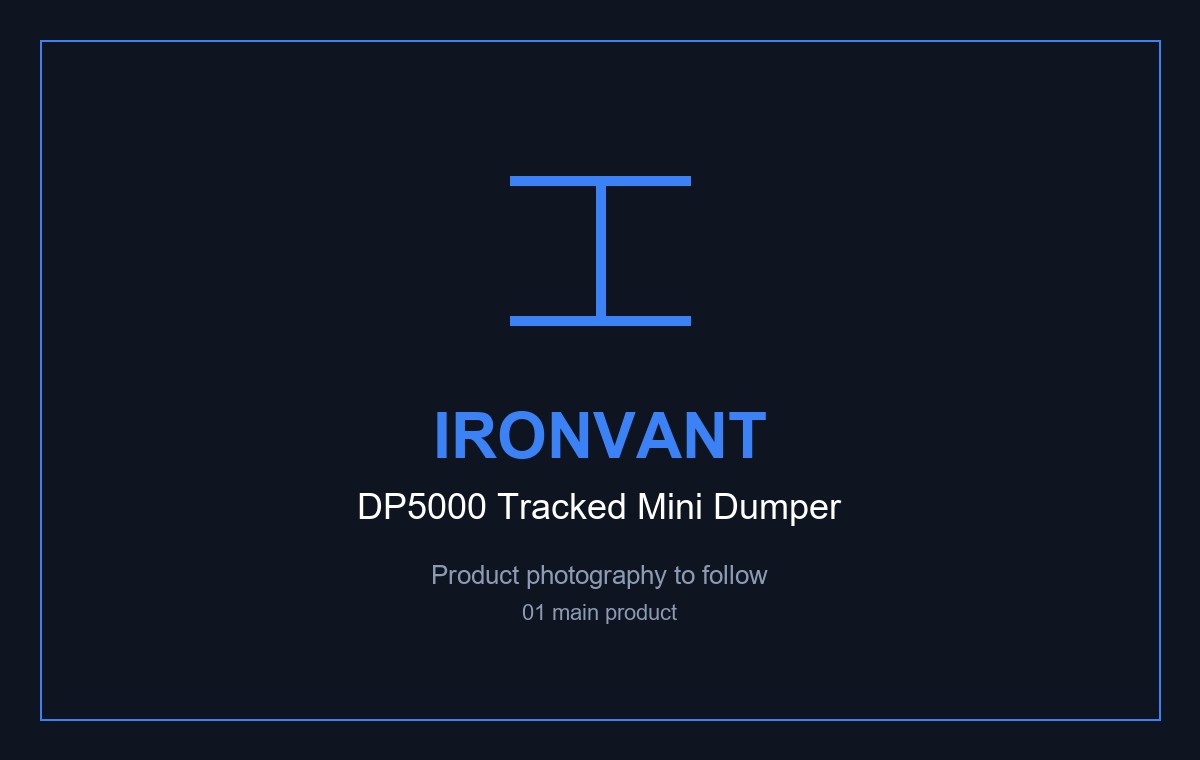 IronVant DP5000 500 kg Tracked Mini Dumper